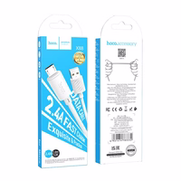 Kabelis USB-A uz Micro USB Hoco 2,4A 1 m X88 balts