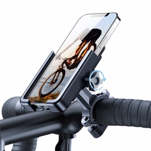 Wozinsky metal bicycle phone turētājs, scooters melns (WBHBK3)