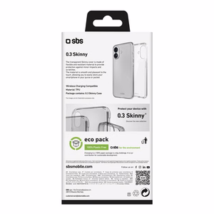 Sbs Skinny maciņš iPhone 16 Plus caurspīdīgs