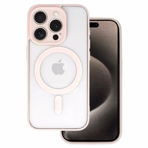 Acrylic Color Magsafe Case for iPhone 16 Pro light pink