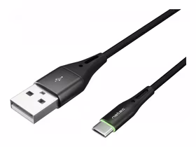 Natec Prati USB-C/A 2.0 kabelis 1m ar LED