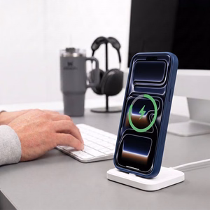 Tech-Protect MagPeak MagSafe CC maciņš, paredzēts iPhone 18 Pro Max / 17 Pro Max, matēti tumši zils