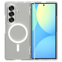 Spigen Tough Armor Pro Mag Magnētiskais viedtālruņa apvalks Samsung Galaxy Z Fold 7 - caurspīdīgs un balts