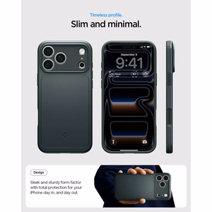 Spigen Thin Fit MagSafe maciņš iPhone 18 Pro Max / 17 Pro Max, zaļš