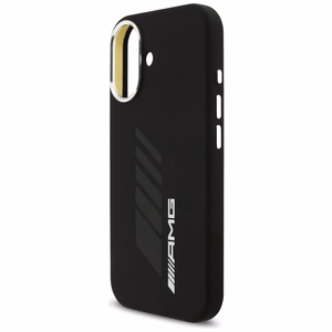 AMG silikona Oversize Rhombs MagSafe apvalks iPhone 17 - melns
