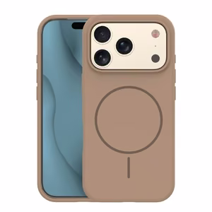 Silicone Thin Mag maciņš iPhone 17 Pro 6,3" brūns