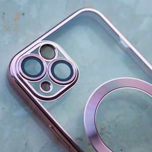 Color Chrome Mag maciņš for iPhone 17 Pro 6,3" rozā zelta open ring