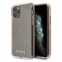 Guess GUHCN65PCGLPI iPhone 11 Pro Max rozā kietais apvalks Glitter