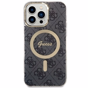 Guess 4G Magnētiskais viedtālruņa apvalks iPhone 14 Pro Max - melns