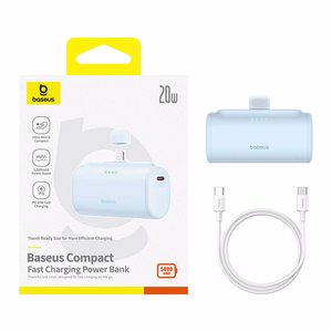 Portatīvais lādētājs OS-Baseus Compact IP 5000mAh 20W (zils)