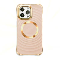 Circle Glam Mag korpuss priekš iPhone 16 Plus 6,7" rozā krāsā
