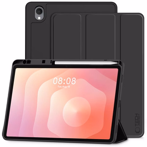 Tech-Protect SmartCase Pen planšetdatora apvalks Samsung Galaxy Tab S11 11.0 X730 / X736 - melns