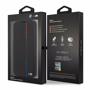 Viedtālruņa apvalks BMW M Collection Triangles Case Samsung Galaxy S22+ melns