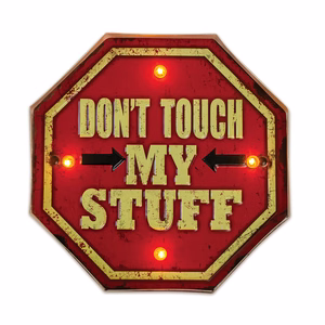 RETRO metāla izkārtne LED Don't Touch Forever Light