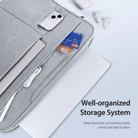 DUX DUCIS soma LBTC klēpjdatoram 15.5-16" Horizontāla rokas soma gaiši pelēka