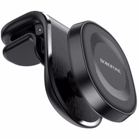 Borofone Automašīnas turētājs BH40 Kyle magnētiskais, ventilācijas atveres stiprinājums, melns