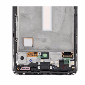 FIXCELL AMOLED LCD displejs ar rāmi SAMSUNG A52 4G/5G, melns (mainīts stikls)