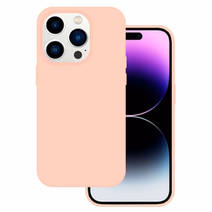 Tel Protect silikona Premium viedtālruņa apvalks Iphone 15 Pro gaiši rozā