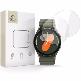 Tech-Protect Glass Fit+ 2-pack rūdītais stikls Samsung Galaxy Watch 40 / 41 / 42 / 43 / 44 mm - caurspīdīgs