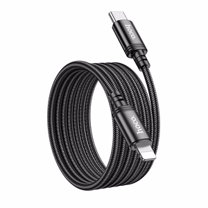 Kabelis USB C uz Lightning Hoco PD 27W 2 m X89 melns