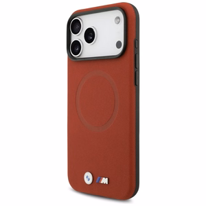 BMW M FW Metal Logo MagSafe futrālis iPhone 17 Pro Max - Sarkans