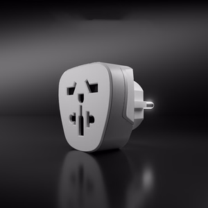 Adapteris no Shucko/DE sienas kontaktdakšas uz universālo kontaktdakšu
