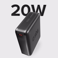 Portatīvais lādētājs SBS TEBB10000HDPD20K 10000 mAh ar Power Delivery - melna
