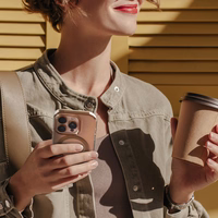 Crong Clear MAG Pro - iPhone 15 Pro MagSafe maciņš (Desert)