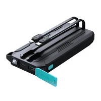 Powerbank Joyroom JR-L017 10000mAh, 22,5 W, ar Lightning + USB-C kabeli (melns)