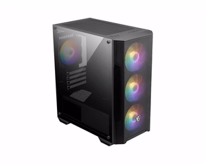 MSI MAG Forge M100A Micro Tower melns, caurspīdīgs datora korpuss
