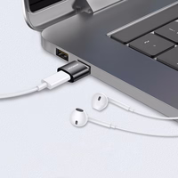 Joyroom adapteris no USB Type C (sieviešu) uz USB (vīriešu) 2 gab. melns (S-H152 Black)