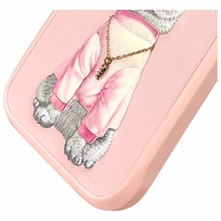 Nimmy Brilles Foršs kaķis viedtālruņa apvalks iPhone 16 Pro - rozā