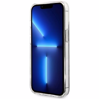 Komplekts Guess GUBPP13LH4EACSW vāciņš + lādētājs iPhone 13 Pro brūns cietais vāciņš ar 4G rakstu Magnētiskais