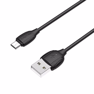 USB kabelis Borofone BX19 USB-A uz MicroUSB 1,0 m melns
