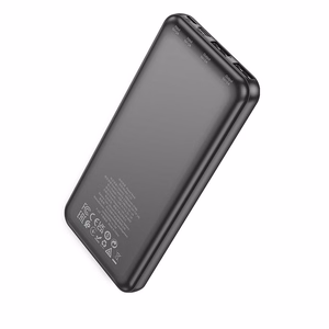 HOCO portatīvais lādētājs 10000 mAh 2A J123 melns