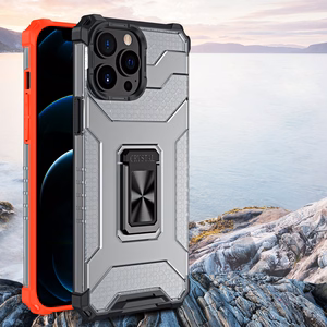 Crystal Ring Case прочный защитный чехол с подставкой для iPhone 13 Pro синий