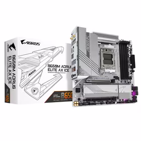 Mātesplate GIGABYTE B650M AORUS ELITE AX ICE AMD B650 SAM5 Micro-ATX DDR5