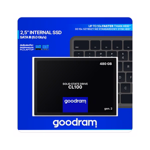 Cietais disks SSD Goodram CL100 Gen. 3 480GB SATA lll 2,5
