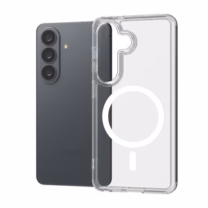 Crong Hybrid Clear Magnetic MagSafe vāciņš ierīcei Samsung Galaxy S26, caurspīdīgs