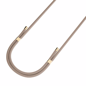 3mk EasyClip Elite tālruņa aukliņa, Taupe (zelta krāsas furnitūra)