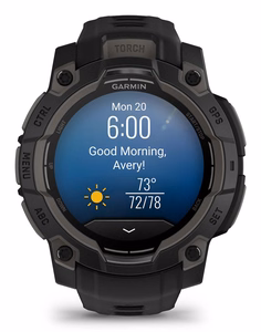 Garmin Instinct 3 AMOLED viedpulkstenis melns