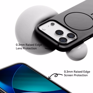 Rock Armor Matte Magnetic Series Case for Iphone 17 Pro Max black