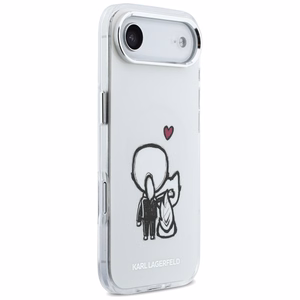 Karl Lagerfeld Karl & Choupette Back MagSafe Maciņš for iPhone Air - Clear