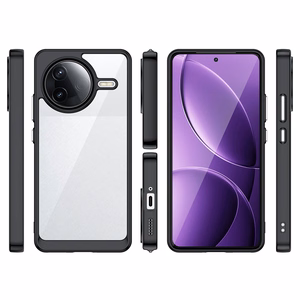 Kosmiskais viedtālruņa apvalks ar gelio rāmi, Xiaomi Poco F7 Ultra - melns