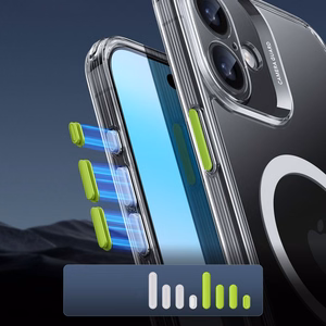 ESR Classic Pro Komplekts Halolock Magnētiskais viedtālruņa apvalks iPhone 16 - Caurspīdīgs