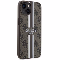 Guess GUHMP14SP4RPSW iPhone 14 6.1" brūns/brūns cietais apvalks 4G Printed Stripes MagSafe