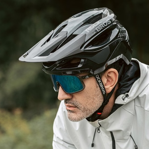 Rockbros LK-99 Mountain Bike Helmet with Adjustable Visor and Magnetic Closure 58-62 cm - Black