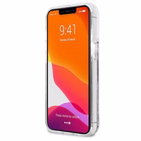 Karl Lagerfeld Šķidrie spīdumi Choupette Fun viedtālruņa apvalks iPhone 13 Pro Max 6.7" - sudraba