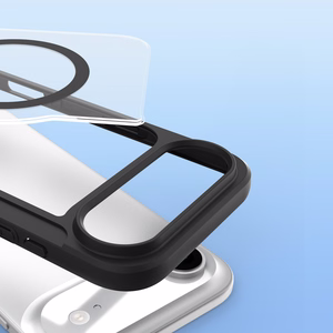 Dux Ducis Skin X Pro viedtālruņa apvalks iPhone 17 Air ar maku, saderīgs ar MagSafe – melns