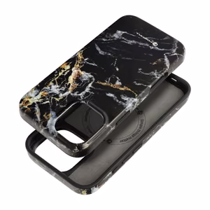 FORCELL F-PROTECT Mirage, militāri pārbaudīts kritiena gadījumā viedtālruņa apvalks saderīgs ar MagSafe IPHONE 16 PLUS melns marmors